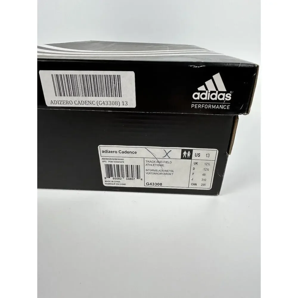 Adidas Adizero Cadence Track and Field Spike Shoes Men's Size US‎ 13 G43308 NEW
